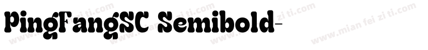 PingFangSC Semibo1d字体转换